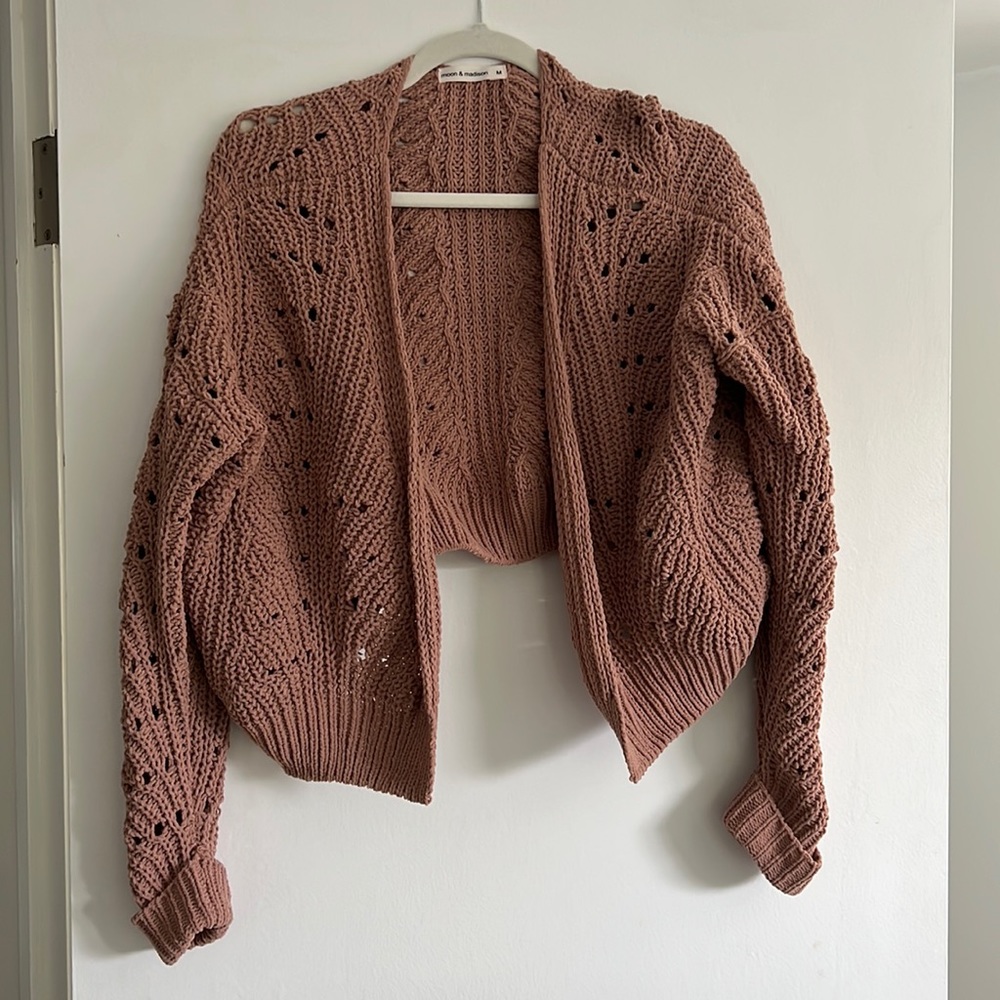 Pink Cardigan Sweater